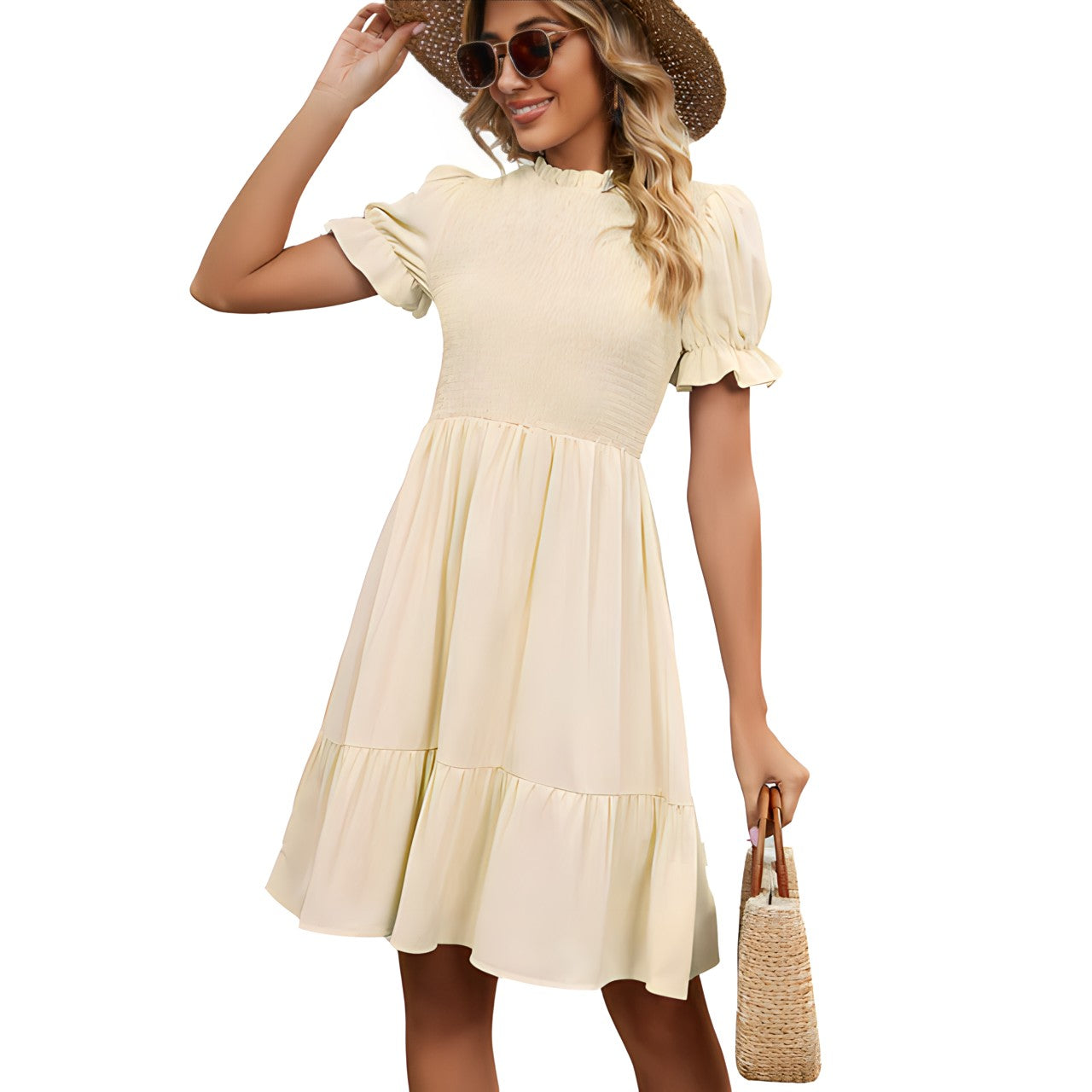 Olivia™ - Stylish Comfortable Round Neck Dress