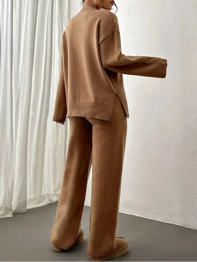 Mila™ - Warm Ribbed Casual Knitted Pantsuit