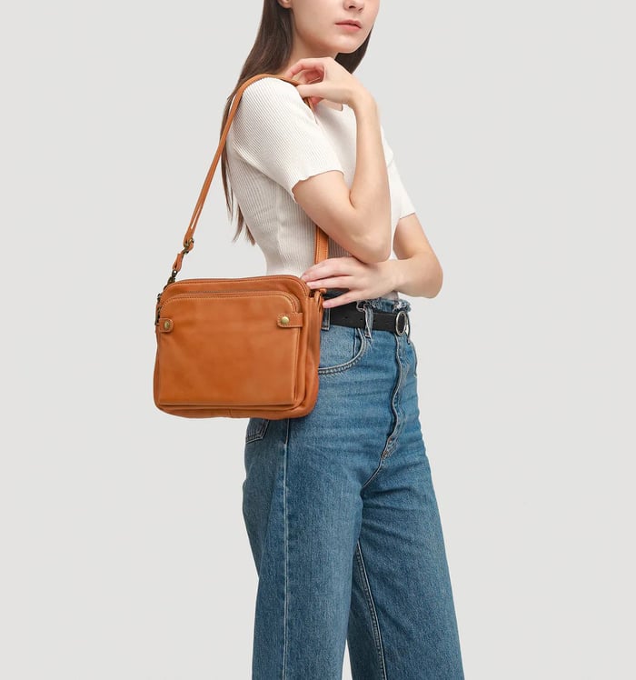 Amelia™ - Handmade Vegan Leather Crossbody Shoulder Bag