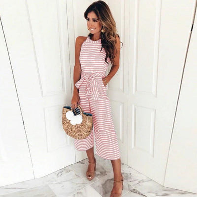 Mia™ - Striped Jumpsuit