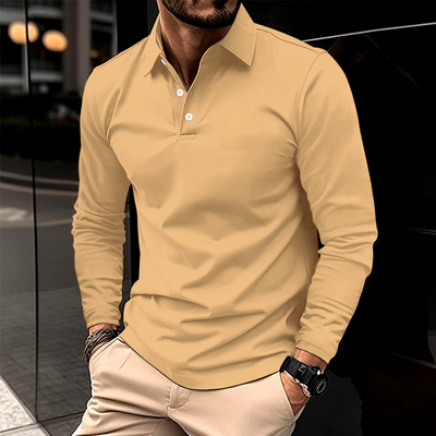 Arthur™ - Casual Comfortable Long-Sleeved Polo T-Shirt