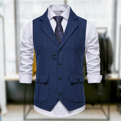 Oscar™ - Comfortable Classic Retro Style Vest with Pockets