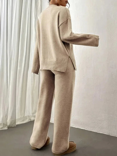 Mila™ - Warm Ribbed Casual Knitted Pantsuit