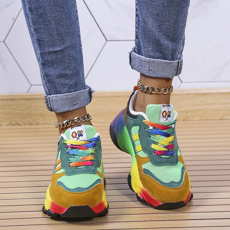 Colourful Stylish Orthopedic Sneakers With Arch Support