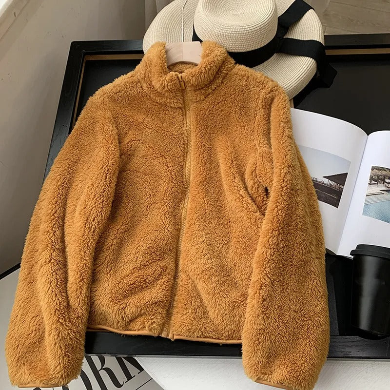 Sophia™ - Cozy Teddy Coat With Zipper