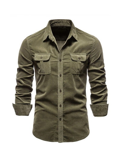 Louis™ - Classic Comfortable Multi-Pocket Corduroy Long Sleeve Shirt