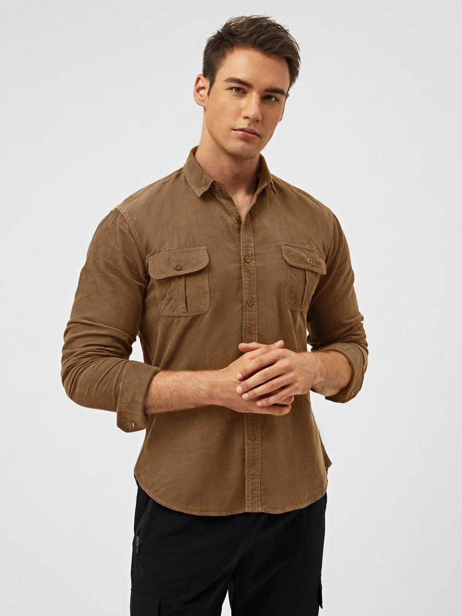 Louis™ - Classic Comfortable Multi-Pocket Corduroy Long Sleeve Shirt