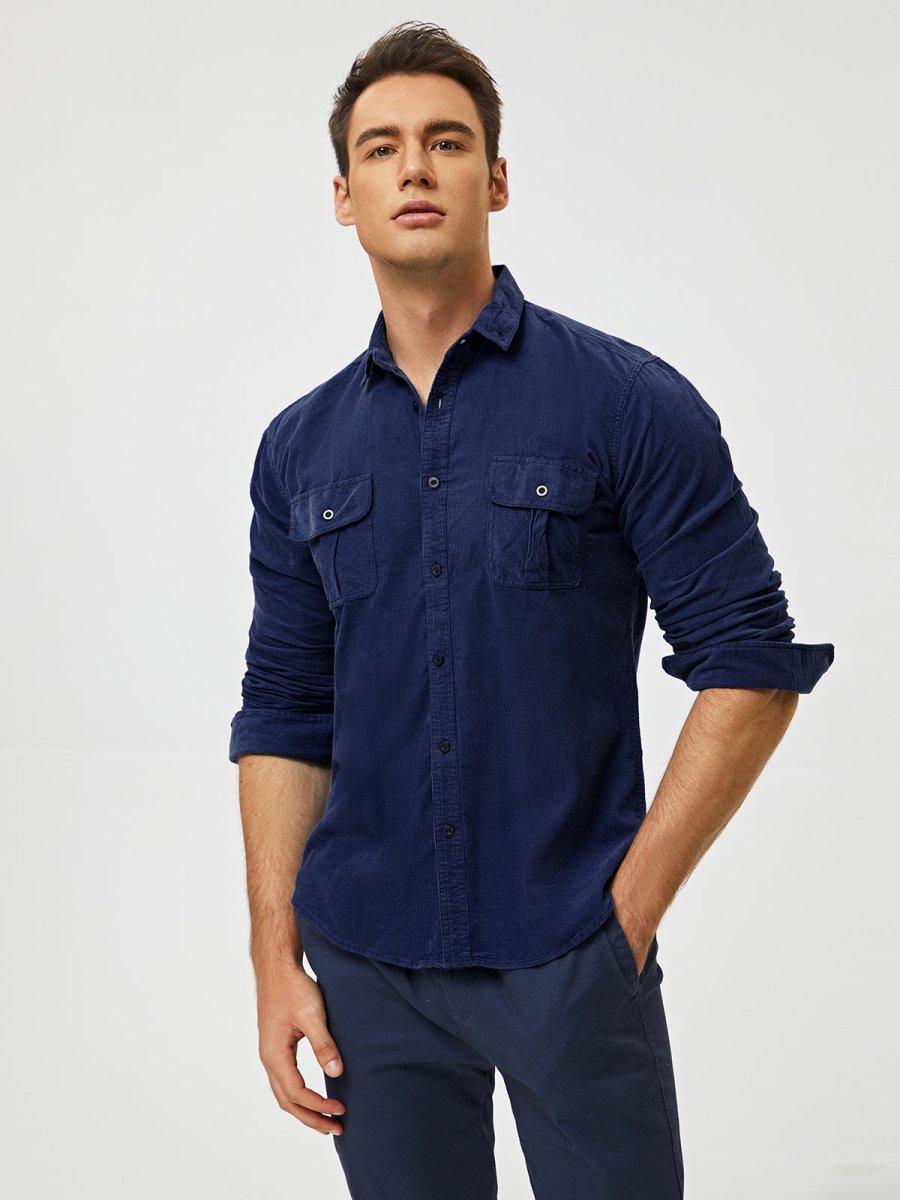 Louis™ - Classic Comfortable Multi-Pocket Corduroy Long Sleeve Shirt