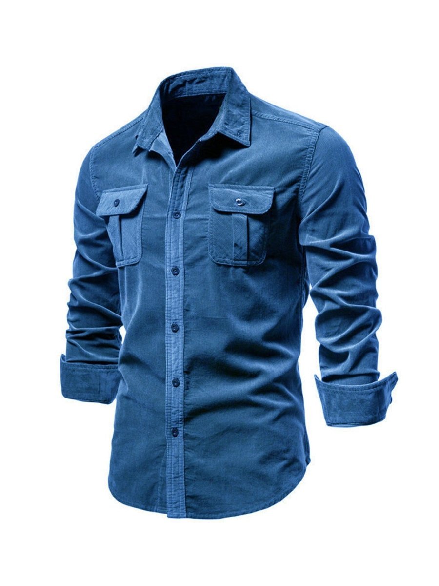 Louis™ - Classic Comfortable Multi-Pocket Corduroy Long Sleeve Shirt