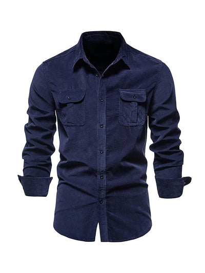 Louis™ - Classic Comfortable Multi-Pocket Corduroy Long Sleeve Shirt