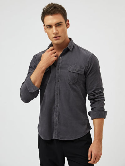 Louis™ - Classic Comfortable Multi-Pocket Corduroy Long Sleeve Shirt