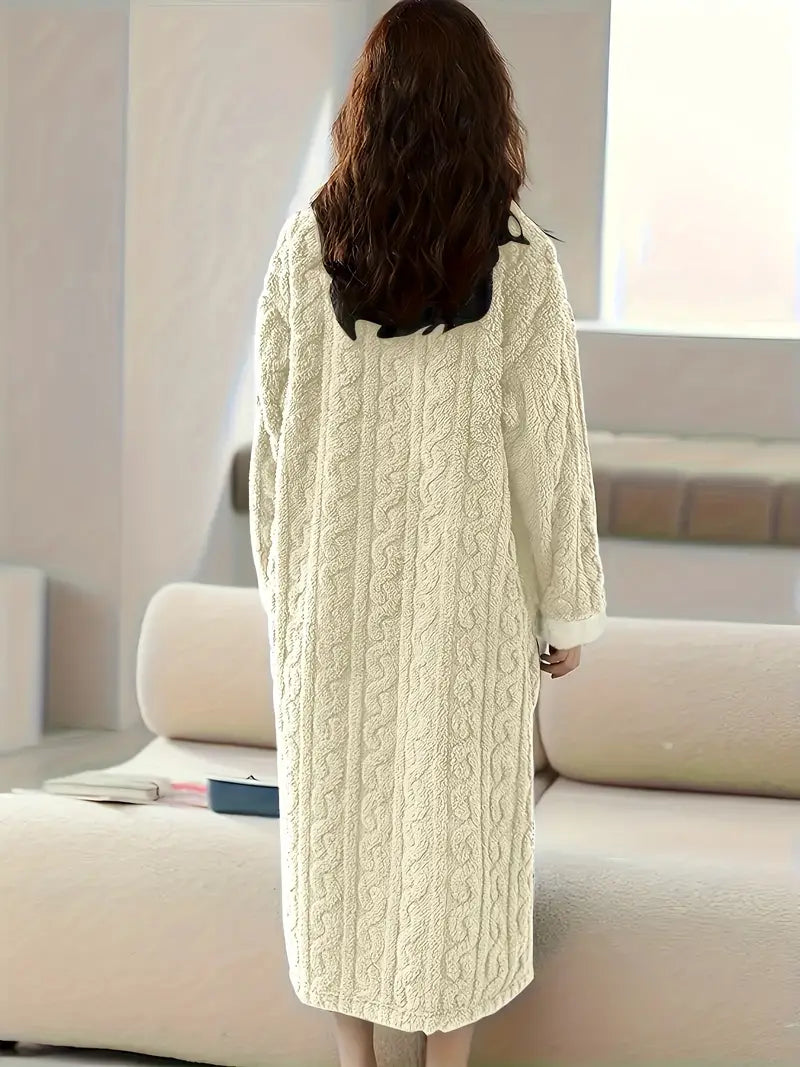 Rosie™ - Jacquard Soft Fleece Winter Dress