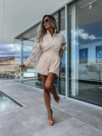 Ella™ - Elegant Fashionable Lace Two-Piece Set