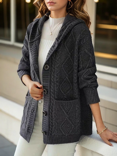 Aurora™ - Elegant Diamond Stitch Cardigan