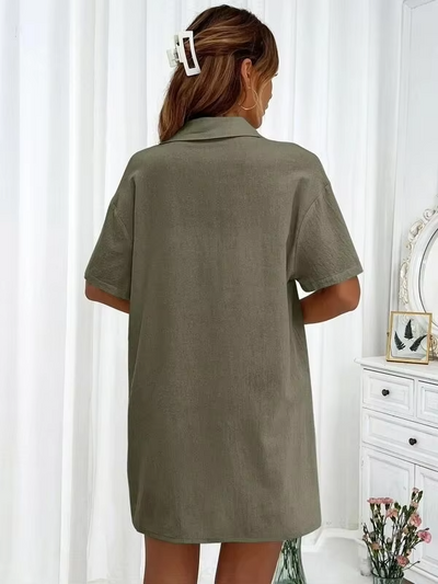 Sophia™ - Comfortable Linen Shirt and Shorts Set