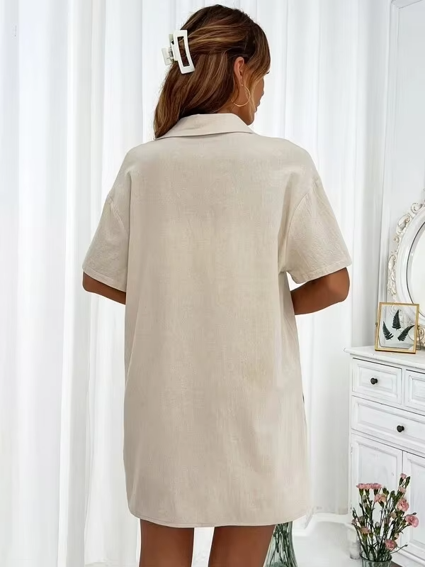 Sophia™ - Comfortable Linen Shirt and Shorts Set