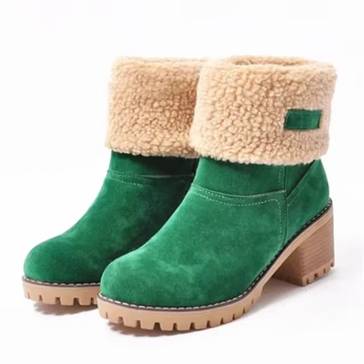 Holly™ - Stylish Fleece Leather Snow Boots