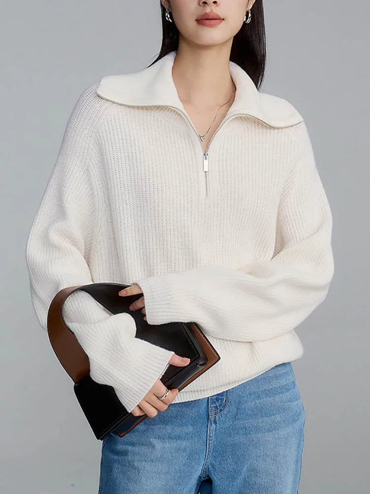 Luna™ - Stylish Loose Zipper Pullover