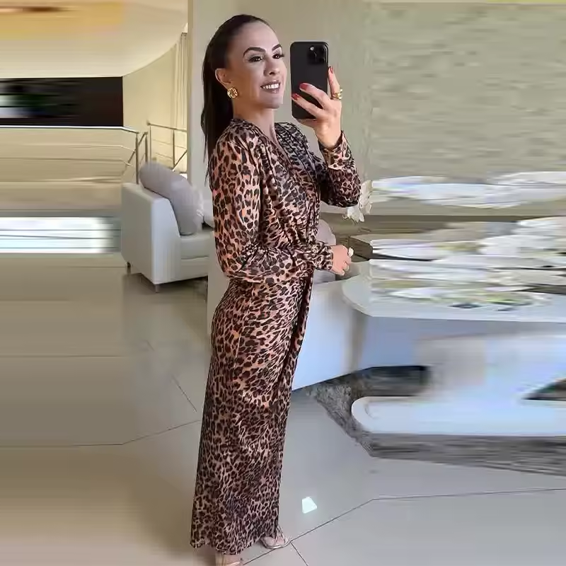 Florence™ - Stylish Modern Leopard Print Dress