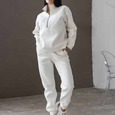 Lily™ - Comfortable Long Sleeve Zipper Tracksuit Set