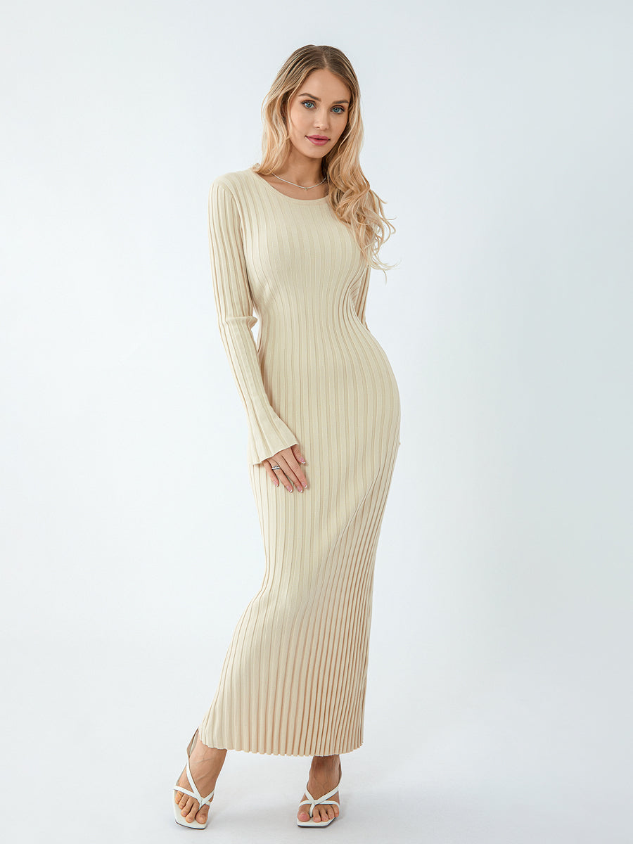 Sophia™ - Elegant Knitted Maxi Dress