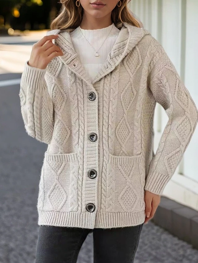 Aurora™ - Elegant Diamond Stitch Cardigan