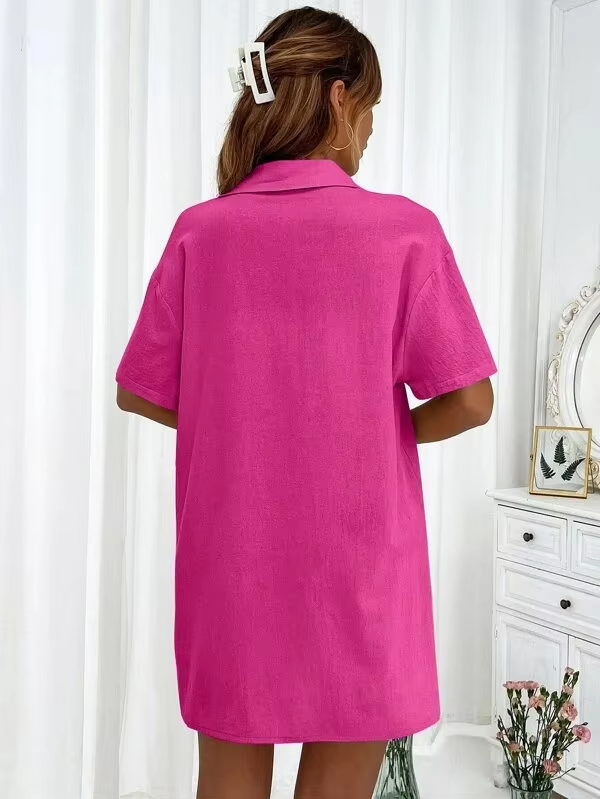 Sophia™ - Comfortable Linen Shirt and Shorts Set