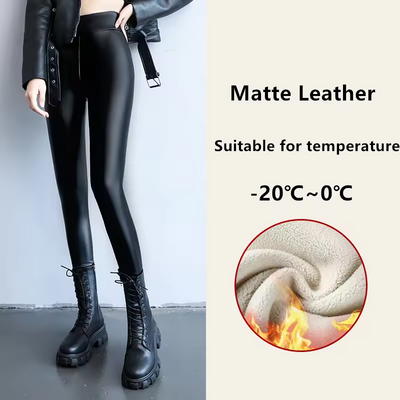 Amelia™ - Comfortable Warm Leather Leggings