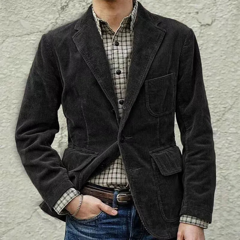 James™ - Stylish Vintage Corduroy Flared Jacket