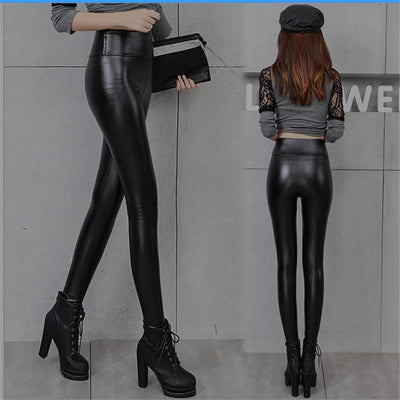 Amelia™ - Comfortable Warm Leather Leggings