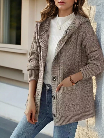 Aurora™ - Elegant Diamond Stitch Cardigan