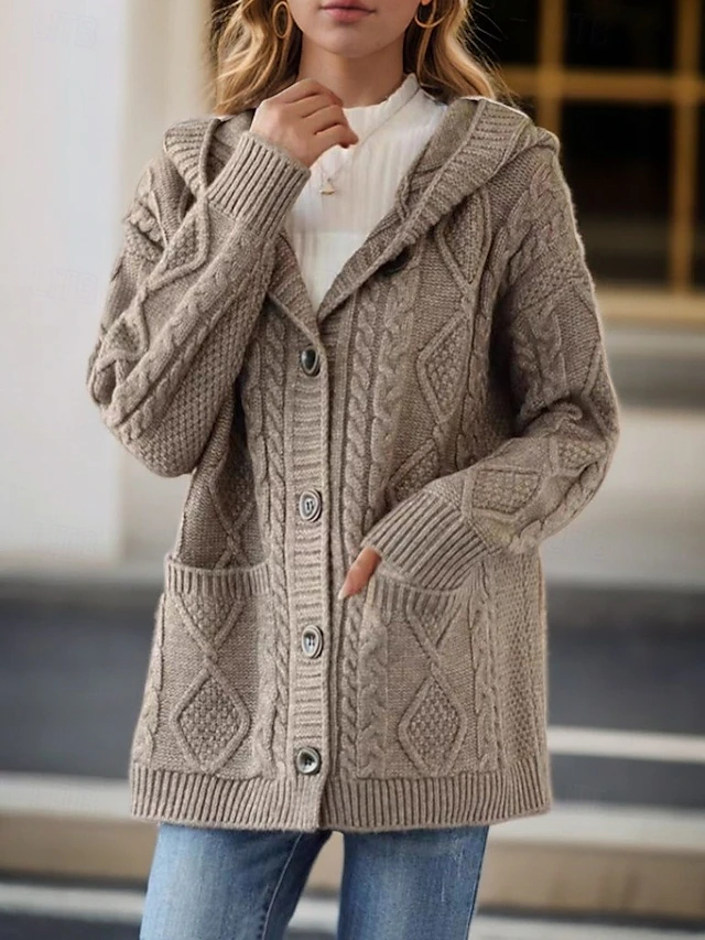 Aurora™ - Elegant Diamond Stitch Cardigan