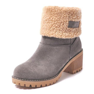 Holly™ - Stylish Fleece Leather Snow Boots