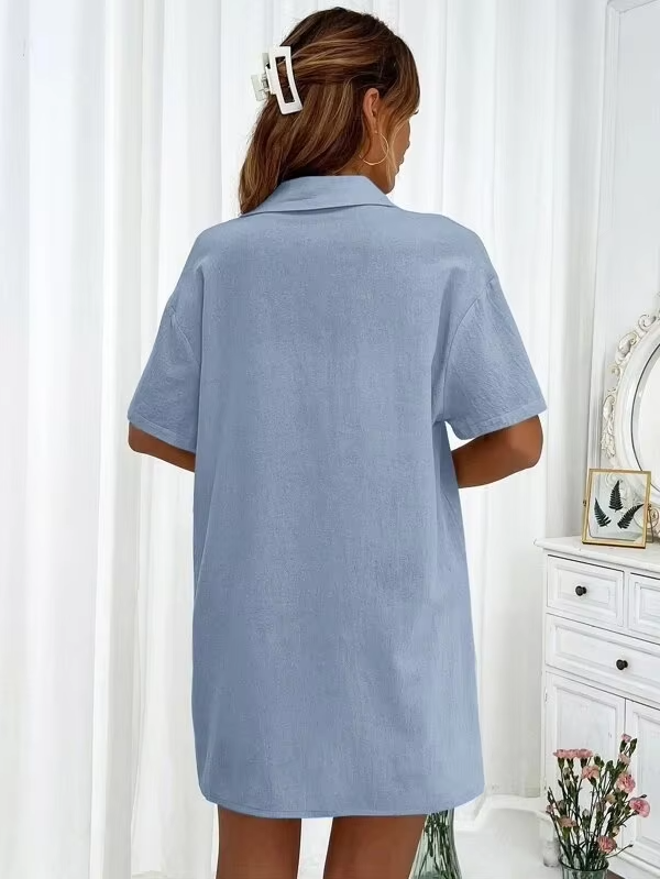 Sophia™ - Comfortable Linen Shirt and Shorts Set