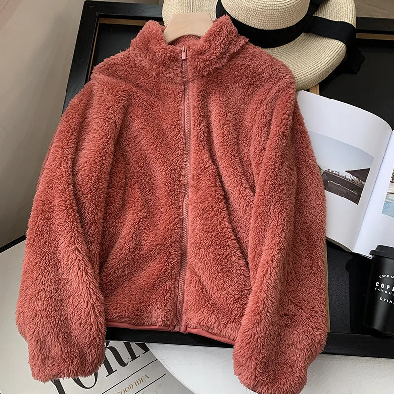 Sophia™ - Cozy Teddy Coat With Zipper