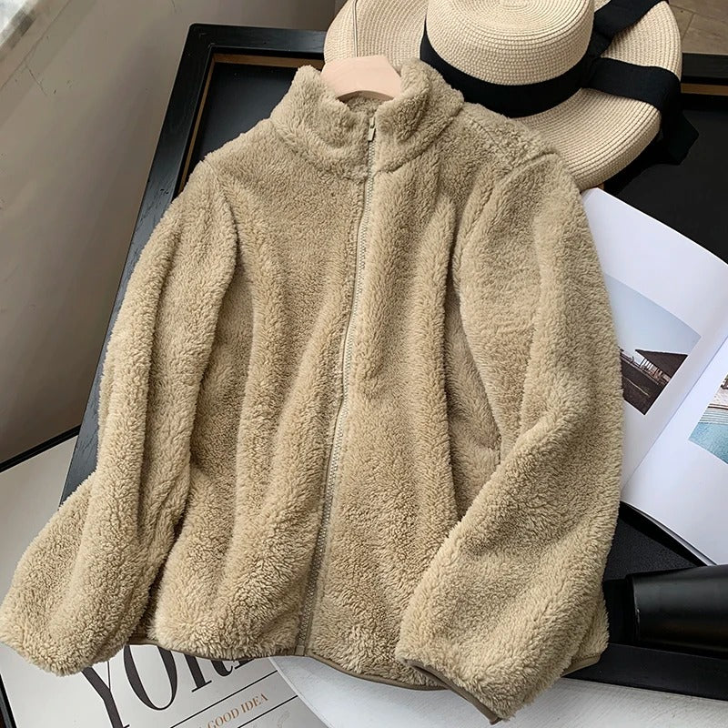 Sophia™ - Cozy Teddy Coat With Zipper