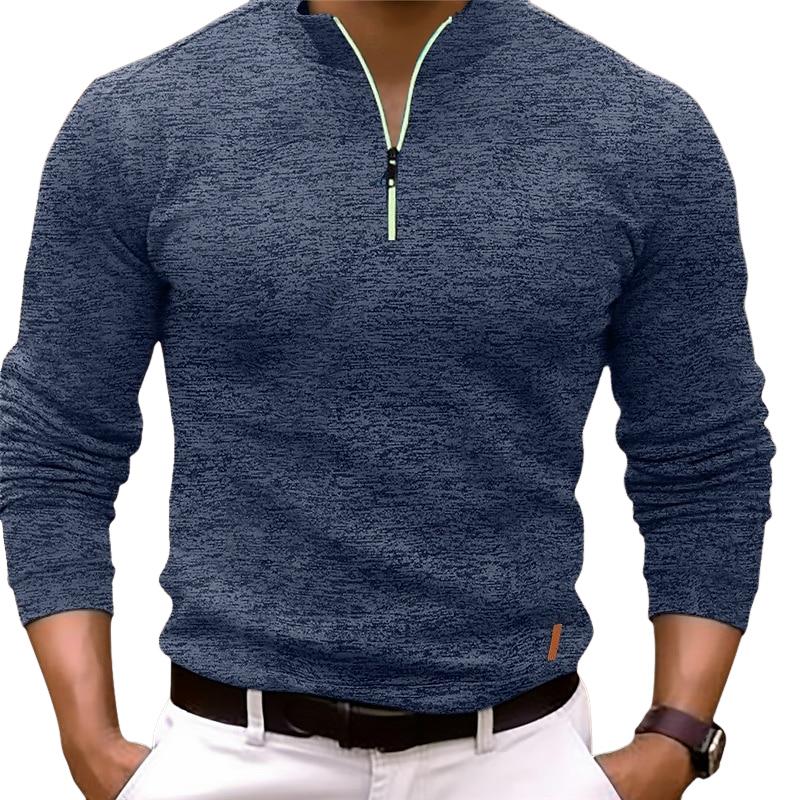 Samuel™ - Stylish Stand Collar Long Sleeve Polo Shirt