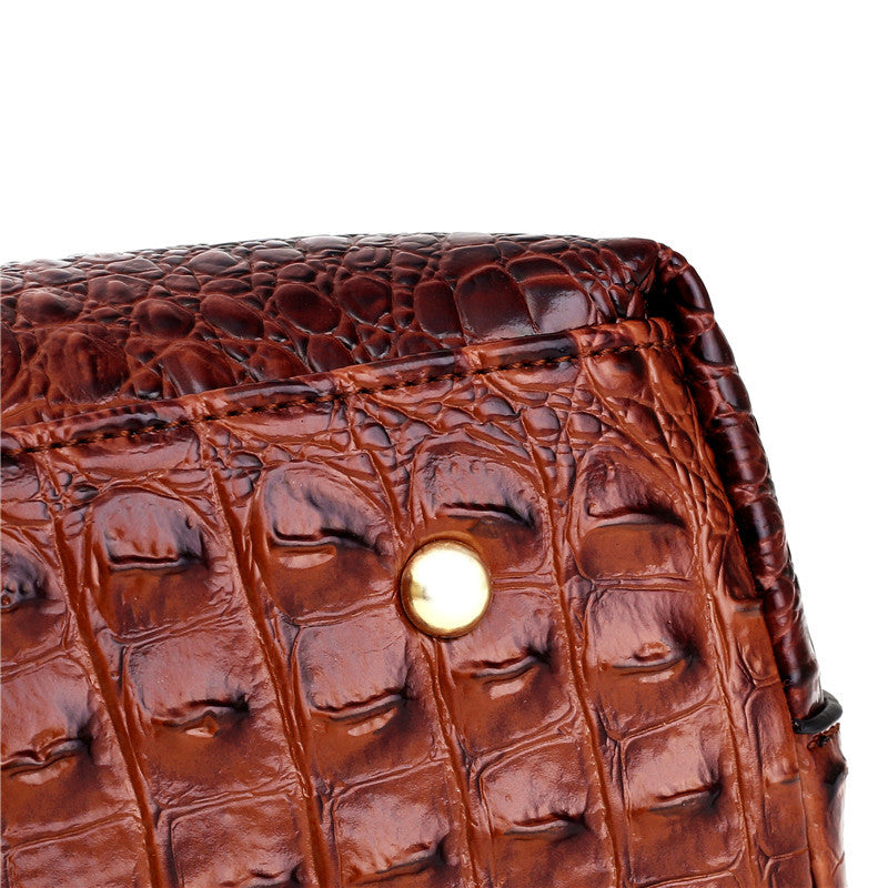 Sophia™ - Stylish Leather Croco Bag With Handmade Details