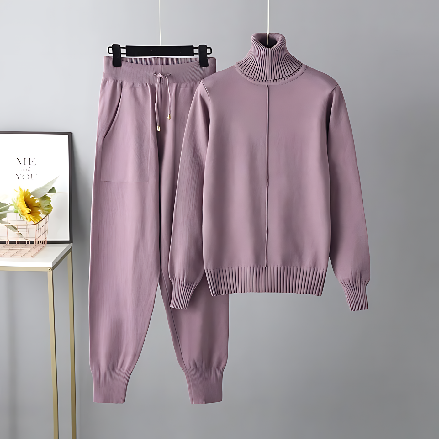 Sophia™ - Stylish Comfortable Turtleneck Co-Ord Set