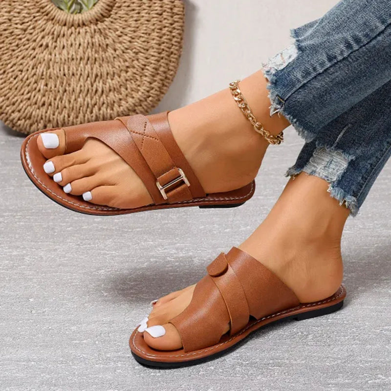 Quinn™ - Lightweight Orthopedic Leather Sandals