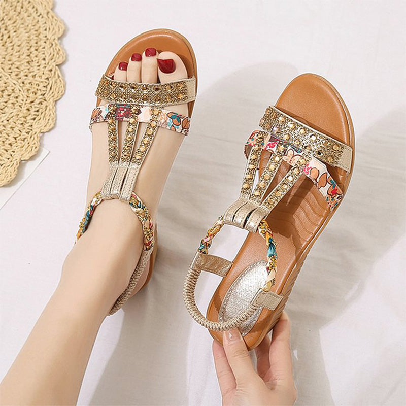 Nova™ - Crystal Orthopedic Sandals With Handmade Details