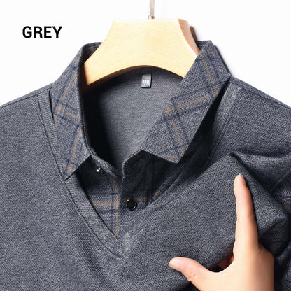 Max™ - Modern Two Piece Collar Long Sleeve Shirt