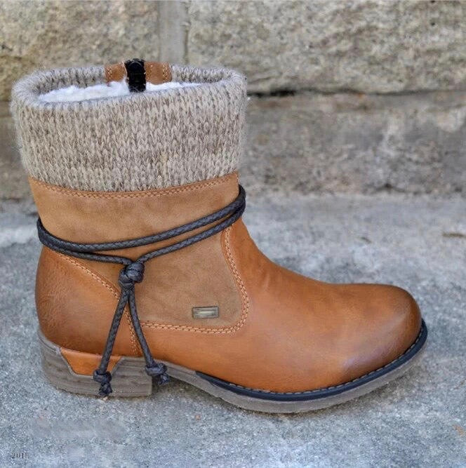 Mia™ - Warm Orthopedic Vegan Leather Boots